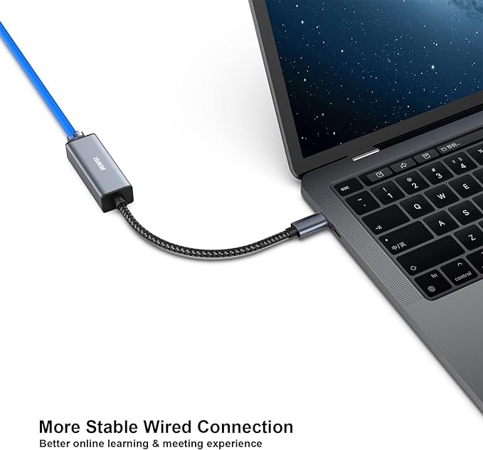 BENFEI USB A/C to RJ45 Adapter New USB 2.0 to 100 Gigabit Ethernet LAN Network Adapter