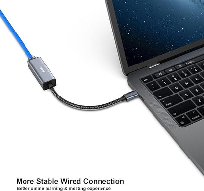 BENFEI USB A/C to RJ45 Adapter New USB 2.0 to 100 Gigabit Ethernet LAN Network Adapter